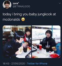 Mcdonalds donald meme funny naruto memes anime reccomendations albedo my collection matching icons mini drawings face drawings. Bts Memes And Photos Book 11 190 Kookie At Mcdonalds Wattpad