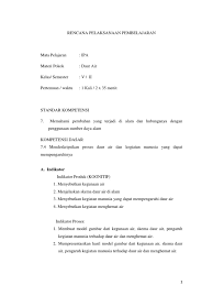 Organ gerak hewan pembelajaran ke : Rencana Pelaksanaan Pembelajaran Ipa Materi Daur Ulang Kelas V Semester Ii