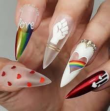 25 Super Hot Summer Nail Designs Pinmagz In 2020 Rainbow Nails Nail Art Summer Swag Nails