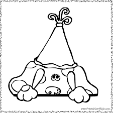 Printable blue's clues coloring pages. Blues Clues Birthday Coloring Printables For Kids Free Word Search Puzzles Coloring Pages And Other Activities