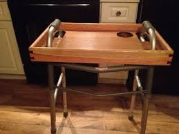 Handmade Walker Tray Complete With Hole For Glasses Or Cups Walker Tray Diy Tray Tray