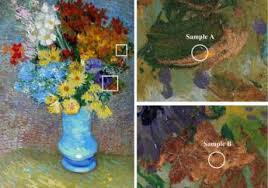 Maybe you would like to learn more about one of these? Van Gogh S Flowers In A Blue Vase Damaged By Chemical Compound