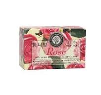 Sabonete personalizado de luxo, barras de sabão envoltório individualmente  fabricante rosa flor sabonete artesanal