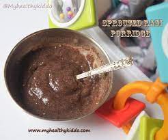 Sprouted Ragi Porridge For Babies My Healthy Kiddo