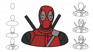 Wie Zeichnet Man Deadpool Kinder Schritt Fur Schritt Mit Einem Einfachen Bleistift