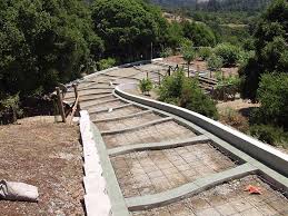 Driveways should have a slight slope to allow water to drain away from the surface. Concrete Driveways Driveway Repairs Decorative Concrete Driveways Concrete Pavers Tom Ralston Concrete