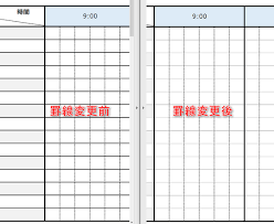 Excelで 標準サイズ罫線 より さらに細い罫線 を引く方法 If Log イフログ