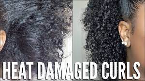 Heat Damaged Natural Hair Simple Curl Routine Video Heat Damaged Natural Hair Natural Hair Repair Natural Hair Styles