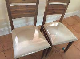 Shop for chrome vinyl kitchen chairs online at target. How To Reupholster Dining Chairs With Fabric And Vinyl Tutorial