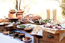 Pin By Tarrah Dame On Our Wedding Cakes Food Drink Rustic Food Display Wedding Food Display Wedding Food Table