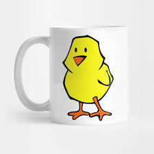 Three isolated coffee beans on white background. Baby Chicken Yellow Chick Drawing Clipart Chicken Tasse Teepublic De