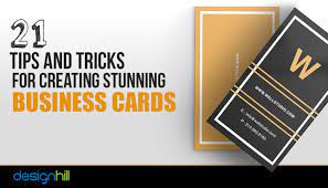The goal in creating a business card is to be able to clearly deliver your message while leaving a positive, lasting impression on your target market long after your meeting is over. 21 Tips And Tricks For Creating Stunning Business Cards