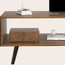 Get the best of shopping and entertainment with prime. Amazon Com Retro Coffee Table Mid Century Coffee Table With Storage Shelf For Living Room Modern Wood Look Coffee Table With Storage Bag And Cabinet Easy Assembly Rustic Brown Furniture Decor