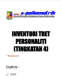 E Psikometrik Inventori Trait Personaliti T4 Pelan Intervensi Guru Kaunseling Nurhaiza Che Mat