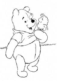Show your kids a fun way to learn the abcs with alphabet printables they can color. Winnie Pooh With Ice Cream Free Coloring Pages Coloring Pages