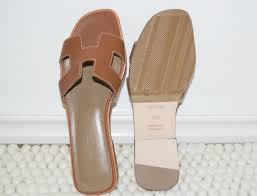 hermes oran sandals gold