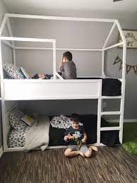 Turn Your Ikea Kura Bed Into A Fun Bunk Bed Kids Bunk Beds Ikea Bunk Bed Cool Bunk Beds