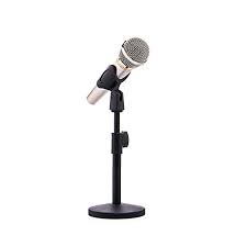 Singdamic Desk Microphone Stand With Mic Clip Adjustable Foldable For Meetings Lectures And Podcasts Xd007 Round Stand Revi Microphone Microphone Stands Mic