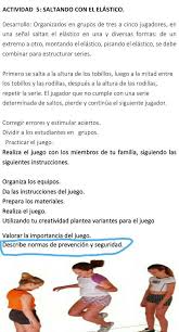 La goma de saltar es un juego tradicional a continuación explicaremos cómo se juega: Normas De Prevencion Y Seguridad Sobre El Juego Del Elastico Ayuda Plis Brainly Lat