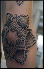 Fusions of liam & polly and damien & scott. Dotwork Mandala On Elbow For Scott By Damian Portsmouth Ink Elbow Tattoos Tattoos Tattoo Styles