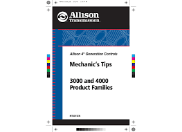 Md3060 allison transmission wiring diagram. Mechanic S Tips 3000 And 4000 Product Families Allison 4th Manualzz