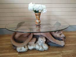 Design toscano the lord raffles grand hall lion leg coffee table. Retronovia On Twitter Now In My Etsy Shop Vintage Coffee Table Oval Glass Top Mountain Lion Resin Base 1960 Https T Co Kqqrdfaw5g Deco Midcentury Oval Coffeetable Homedecor Interiordesign Lion Courgar Mountainlion La California