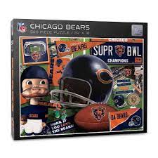 Shop american expedition jigsaw puzzles | the new day 1000 piece puzzle is a great activity for the whole family! Nfl Chicago Bears 500pc Retro Series Puzzle Target