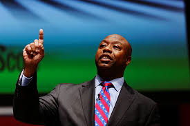 Scott delivered a positive speech and it wasn't littered with lies. To4rqx4i 0lnzm