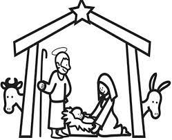 weihnachten im stall von bethlehem zum ausmalen creche de noel coloriage bricolage joyeux anniversaire