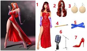 Jessica Kostum Rabbit Jessica Rabbit Costume Jessica Rabbit Kostum In 2020 Jessica Rabbit Costume Jessica Rabbit Halloween Costume Rabbit Costume