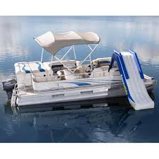 They're more durable this boat is ideal for avid fishermen who want a sturdy and reliable inflatable pontoon boat that sits high in the water and comes with a reasonable price tag. Aquaglide Freefall Pontoon Inflatable Water Slide 585213006 Air Kayaks Direct