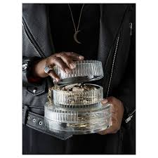 Sammanhang Glass Box With Lid Clear Glass Height 3 Diameter 5 Ikea Glass Boxes Clear Glass Box With Lid