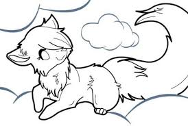Simple Wolf Drawings Learn How To Draw Chibi Coloring Pages Fox Coloring Page Wolf Drawing Easy