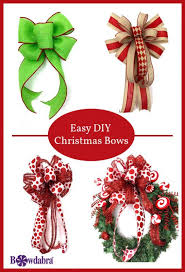 Easy Diy Christmas Bows By Nick Of Nick S Seasonal Decor Bowdabra Christmas Bows Diy Easy Christmas Diy Christmas Bows