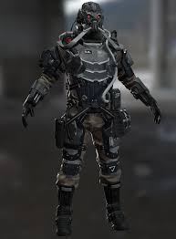 Killzone Helghast Soldier Fan Art Hugo Morais Armor Concept Soldier Shadow Fall Second ship in the helghast fleet line. pinterest