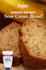 Banana Walnut Sour Cream Bread Recipe With Sour Cream Daisy Brand Recipe Banana Bread Recipe Moist Sour Cream Banana Bread Sour Cream Recipes