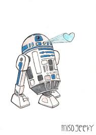 R2 Loves You Star Wars R2d2 Valentine Drawing Star Wars Drawings Star Wars Painting Star Wars Gifts