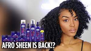 Can also be sprayed in palms of hand to add to hair my. Voluminous Curly Fro Tutorial Feat Afro Sheen Slim Reshae Youtube