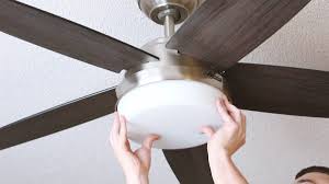 Now, if you have a light cover without screws (e.g. Installing A Ceiling Fan Where A Light Fixture Exists Hunter Fan