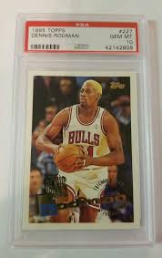 Autographed dennis rodman hof signed 1988 fleer basketball #43 rc auto psa/. Auction Prices Realized Basketball Cards 1995 Topps Dennis Rodman