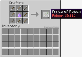 How To Make An Arrow Of Poison 0 11 In Minecraft