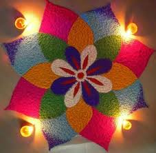 25 Luminous Diwali Rangoli Designs With Lamps And Colours Rangoli Patterns Simple Rangoli Designs Images Small Rangoli Design