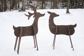 How To Build Wooden Deer For Outdoor Holiday Decor Wooden Reindeer Christmas Deer Decorations Outdoor Reindeer