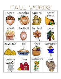Fall Words Pics Fall Words Fall Kindergarten Fall Preschool