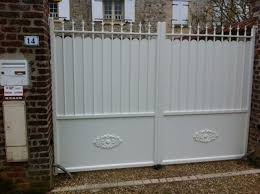 Portail Alu Aspect Fer Forge Rosace En Soubassement Options Decoratives Portail Portail Aluminium Portail Maison