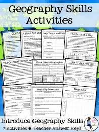 Geography And Map Skills Activities Map Skills Teaching Geography 6th Grade Social Studies