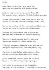 Guide Poem I Simply Love This It Completely Describes How Guides Makes Me Feel Girl Scout Promise Girl Scouts Girl Guides