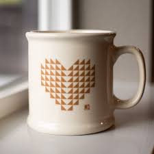Coffee cup, made in usa $ 52.00 sold out; Quiltfolk Heart Mug Made In The Usa Quiltfolk