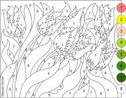 Nicole S Free Coloring Pages Color By Number Flowers Spring Coloring Page Spring Coloring Pages Free Coloring Pages Coloring Pages