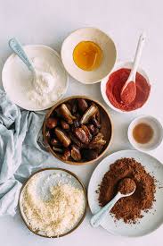 Many classic red velvet cake recipes call for a very small amount of cocoa powder compared to flour. No Bake Red Velvet Cake Balls V Gf Minimalist Baker Recipes
